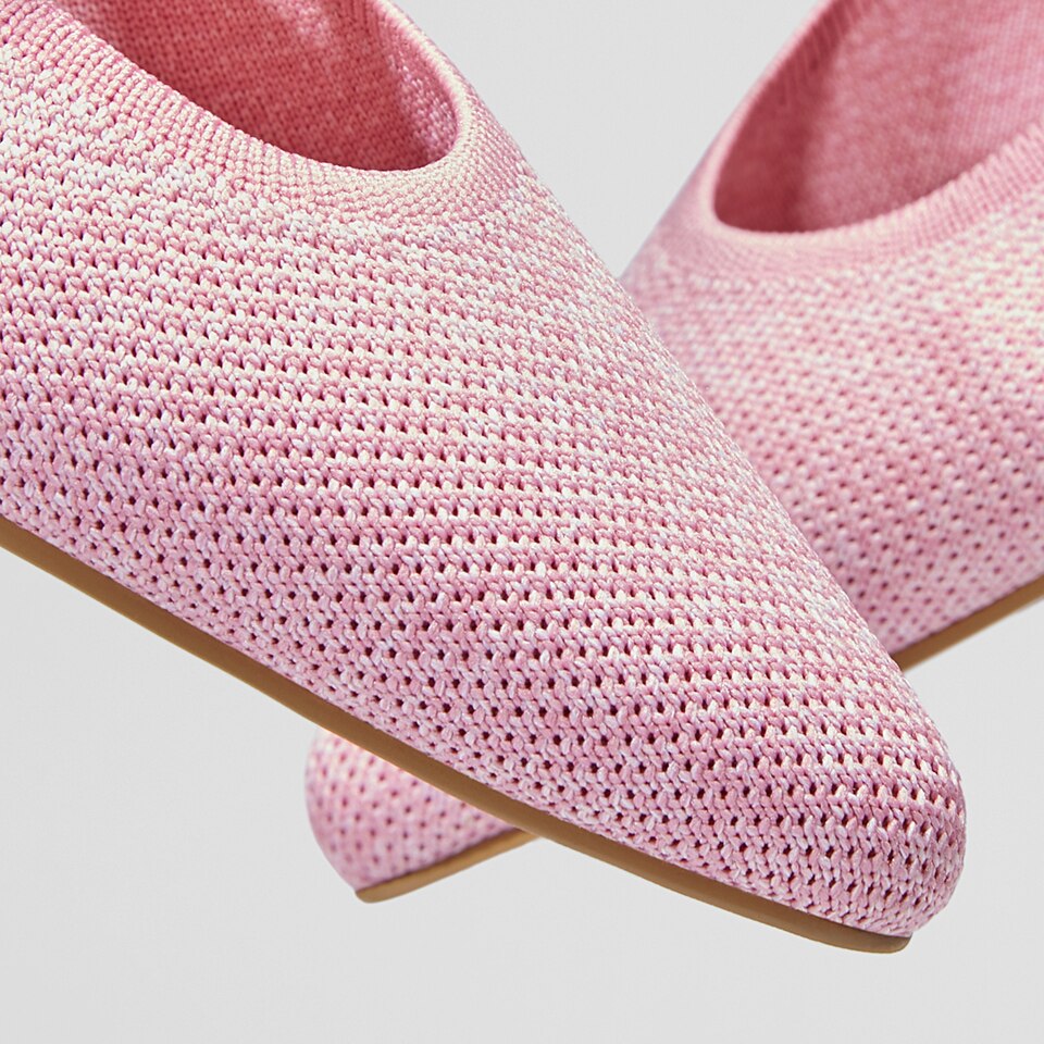 Elsie Pointed Toe Mules in Ash Rose - Women's Sustainable and Stylish Shoes | Vivaia