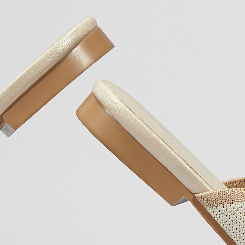 Elsie Pointed Toe Mules in Cream Ivory - Women's Sustainable and Stylish Shoes | Vivaia