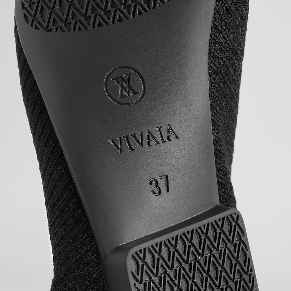 Merry Square-toe Ballerina Flats in Solid Black | Women's Sustainable,Washable and Stylish Shoes | VIVAIA