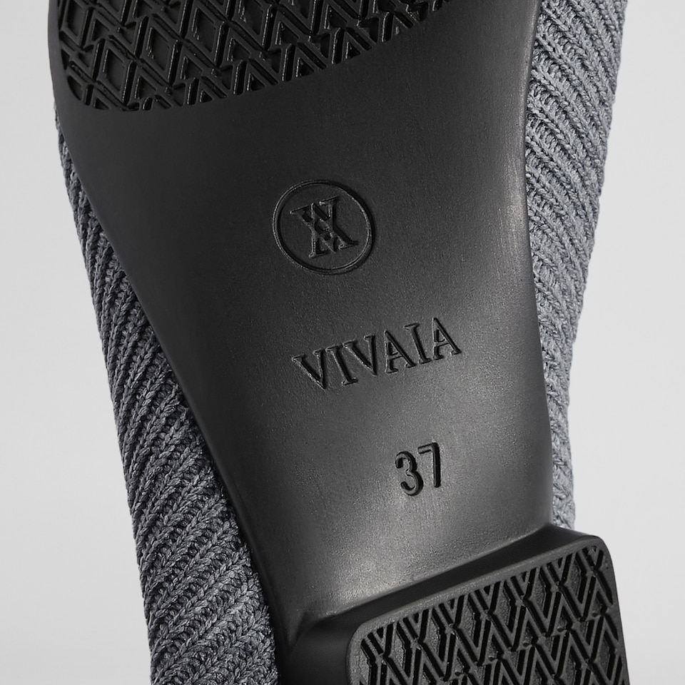 Merry Square-toe Ballerina Flats in Rich Grey | Women's Sustainable,Washable and Stylish Shoes | VIVAIA