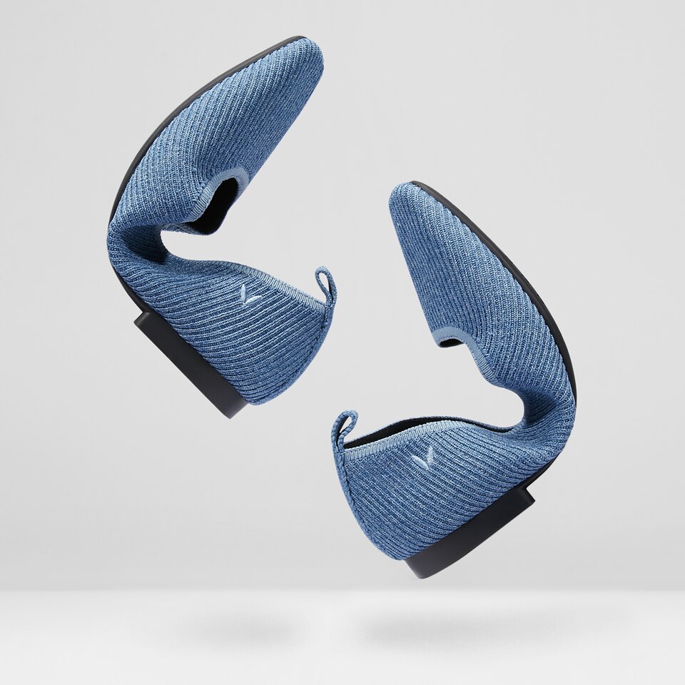 Merry Square-toe Ballerina Flats in Deep Denim | Women's Sustainable,Washable and Stylish Shoes | VIVAIA