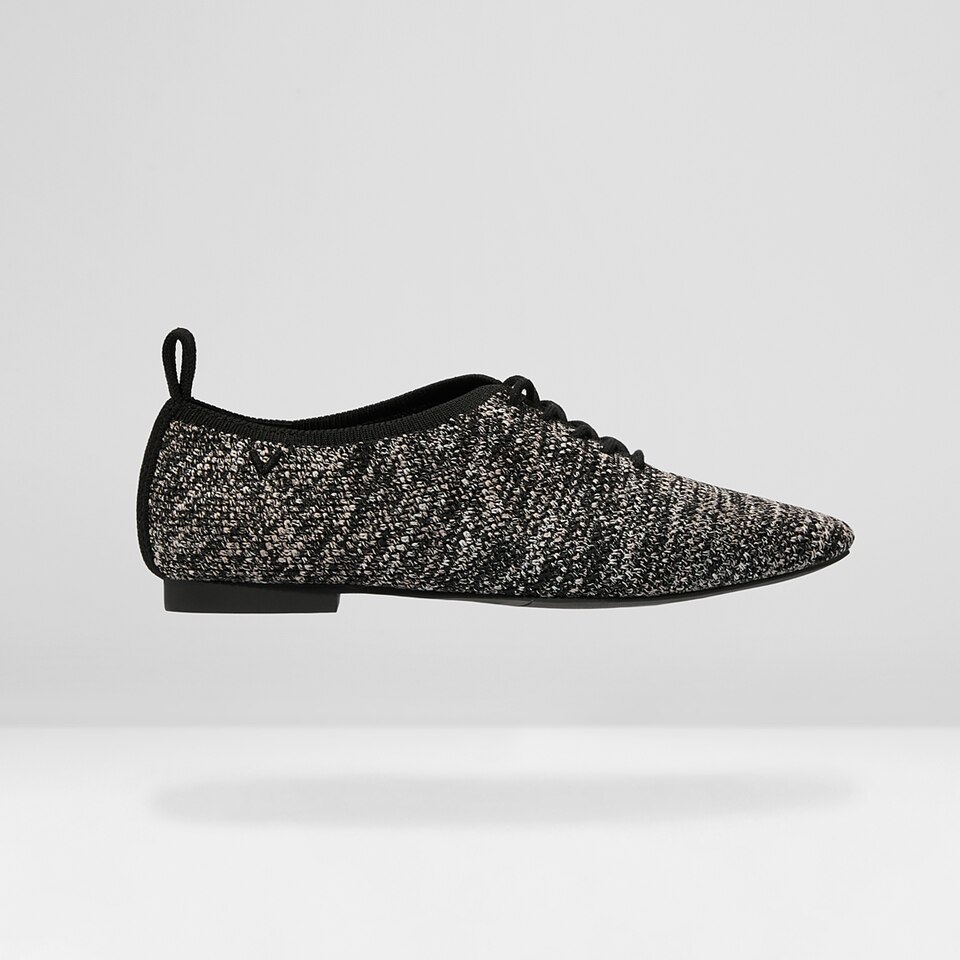 Evelyn Wool Square-toe Loafers in Dapple Grey | Women's Sustainable, Washable and Stylish Shoes | VIVAIA