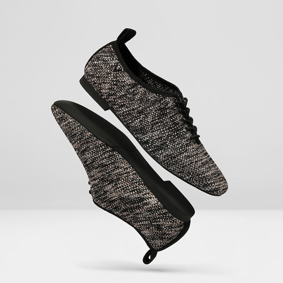 Evelyn Wool Square-toe Loafers in Dapple Grey | Women's Sustainable, Washable and Stylish Shoes | VIVAIA
