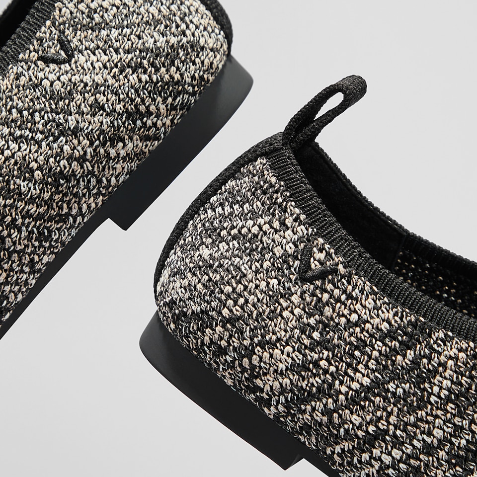 Evelyn Wool Square-toe Loafers in Dapple Grey | Women's Sustainable, Washable and Stylish Shoes | VIVAIA