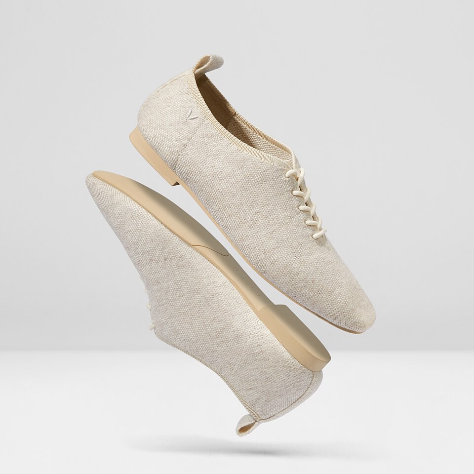Evelyn Wool Square-toe Loafers in Cream Ivory | Women's Sustainable, Washable and Stylish Shoes | VIVAIA