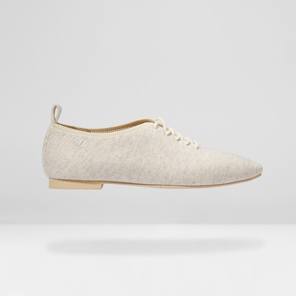 Evelyn Wool Square-toe Loafers in Cream Ivory | Women's Sustainable, Washable and Stylish Shoes | VIVAIA