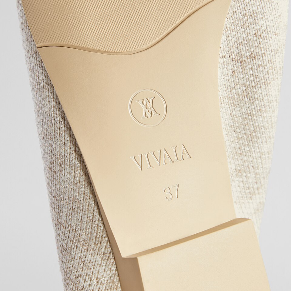 Evelyn Wool Square-toe Loafers in Cream Ivory | Women's Sustainable, Washable and Stylish Shoes | VIVAIA