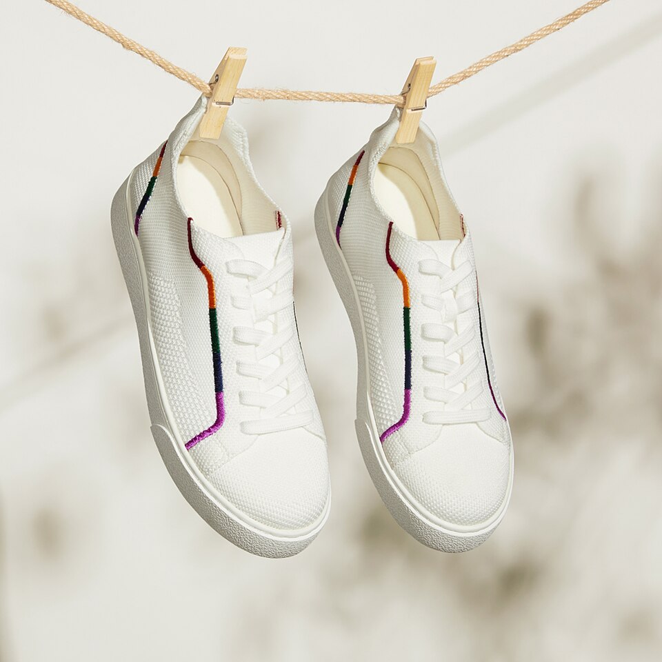 Kama Lace-up Sneakers in Rainbow 2 | Women's Sustainable, Washable and Stylish Shoes | VIVAIA