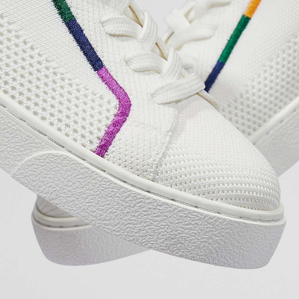 Kama Lace-up Sneakers in Rainbow 2 | Women's Sustainable, Washable and Stylish Shoes | VIVAIA
