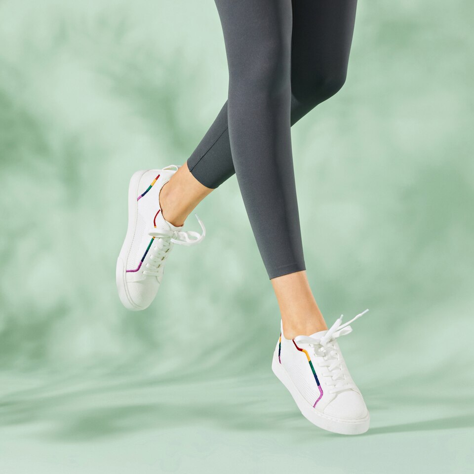 Kama Lace-up Sneakers in Rainbow 2 | Women's Sustainable, Washable and Stylish Shoes | VIVAIA
