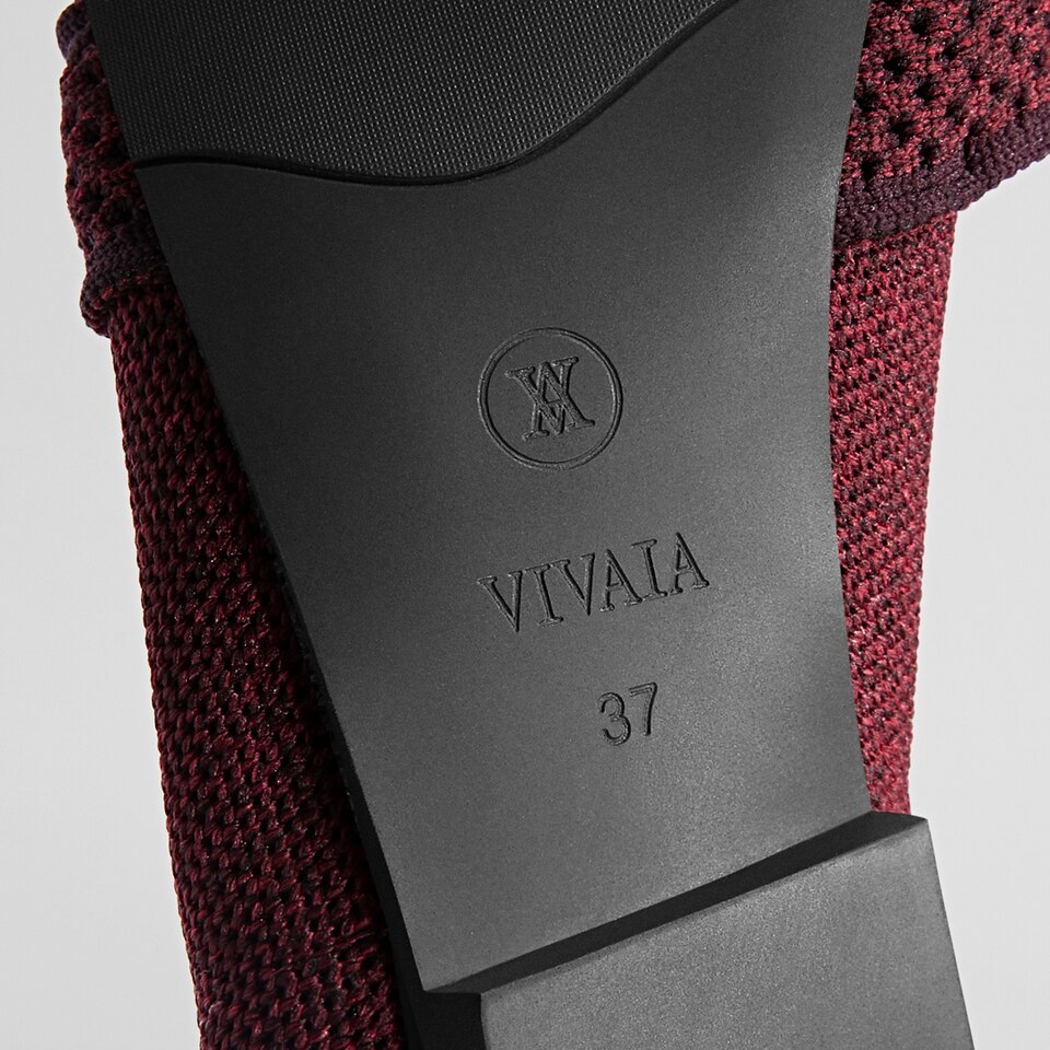 Daphne Pointy Mary Jane Flats in Garnet Red | Women's Sustainable, Washable and Stylish Shoes | VIVAIA