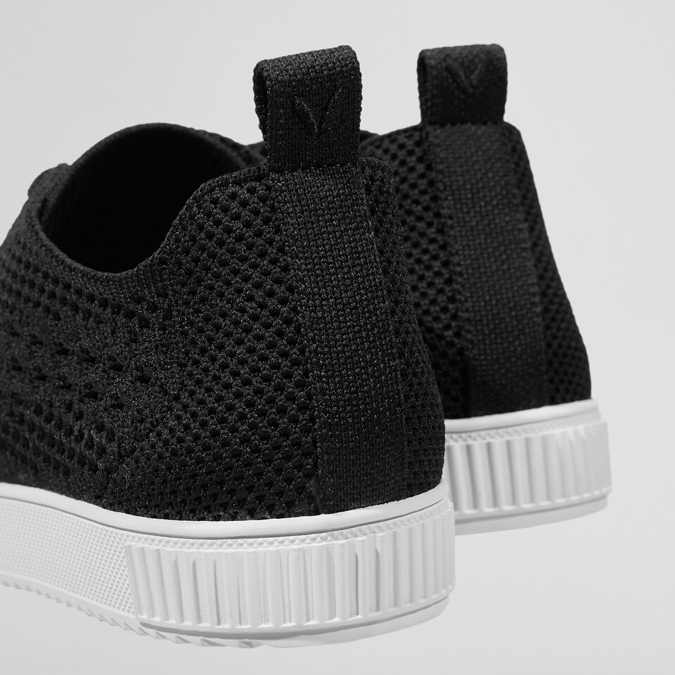Polly Round-toe Sneakers in Black | Women's Sustainable, Washable and Stylish Shoes | VIVAIA