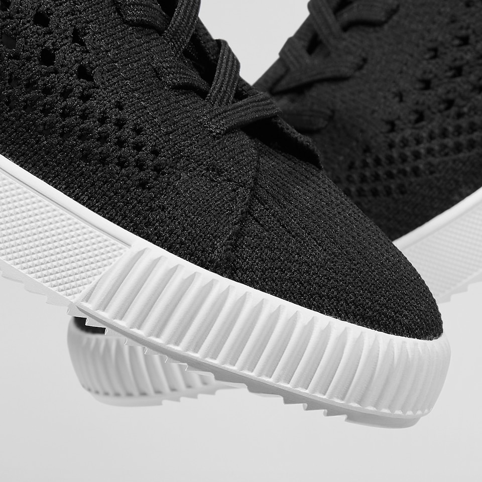 Polly Round-toe Sneakers in Black | Women's Sustainable, Washable and Stylish Shoes | VIVAIA