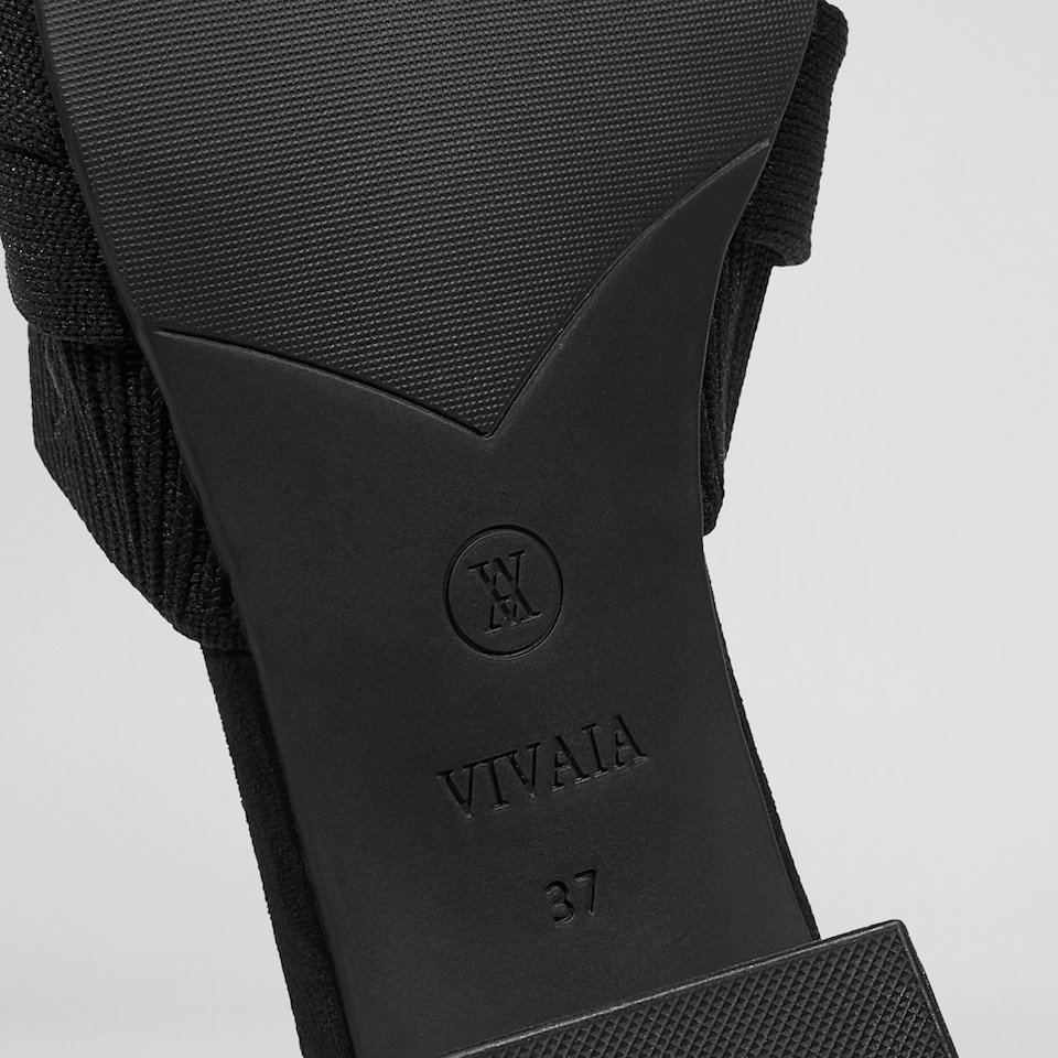Yaffa Pointed-Toe Knot Mules in Black - Women's Sustainable and Stylish Shoes | Vivaia