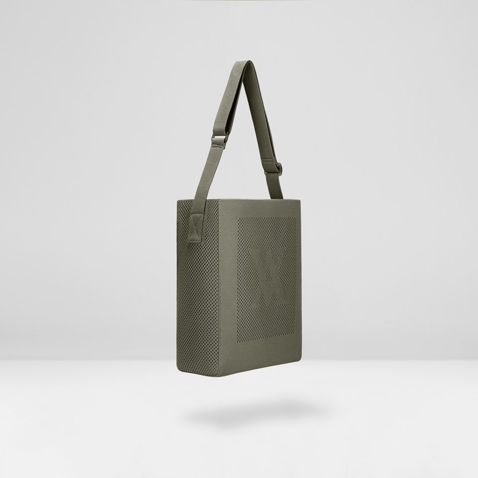 Harper Messenger Bag in Olive Green - Women's Sustainable, Washable and Stylish Knitbags | Vivaia