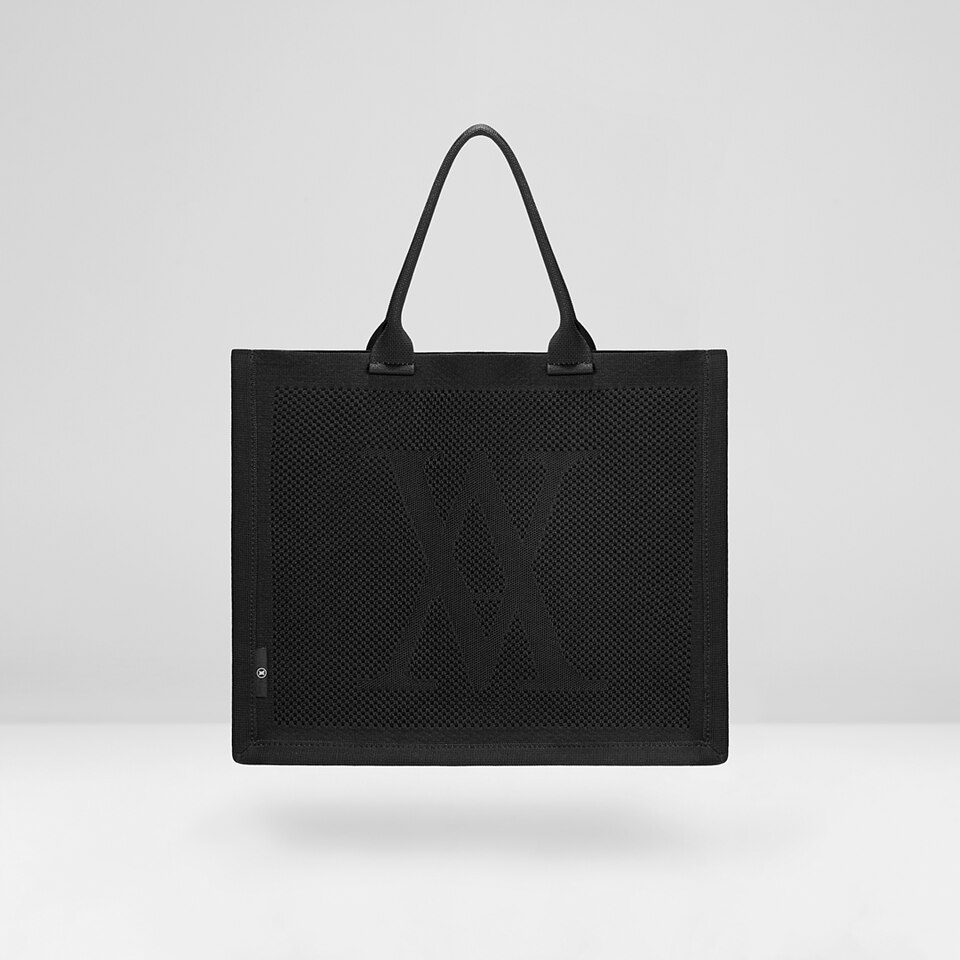 Charly Tote Bag in Black-Women's Sustainable, Washable Knitbags | VIVAIA