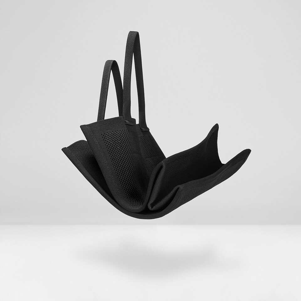 Charly Tote Bag in Black-Women's Sustainable, Washable Knitbags | VIVAIA