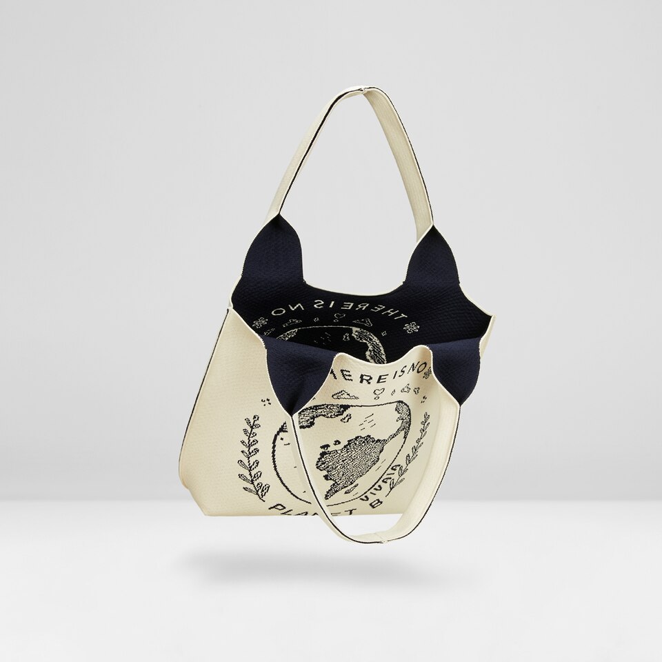 Yoki Tote Bag in Planet Earth - Women's Sustainable, Washable and Stylish Knitbags | Vivaia