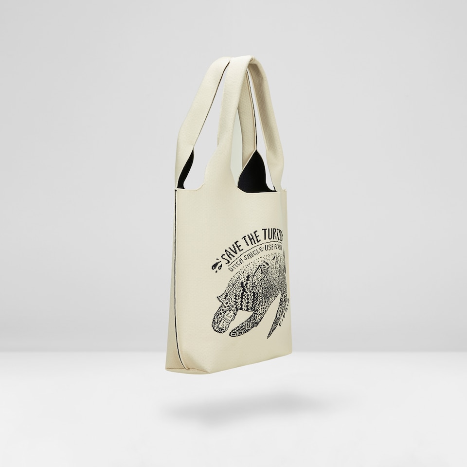 Yoki Tote Bag in Sea Turtle - Women's Sustainable, Washable and Stylish Knitbags | Vivaia