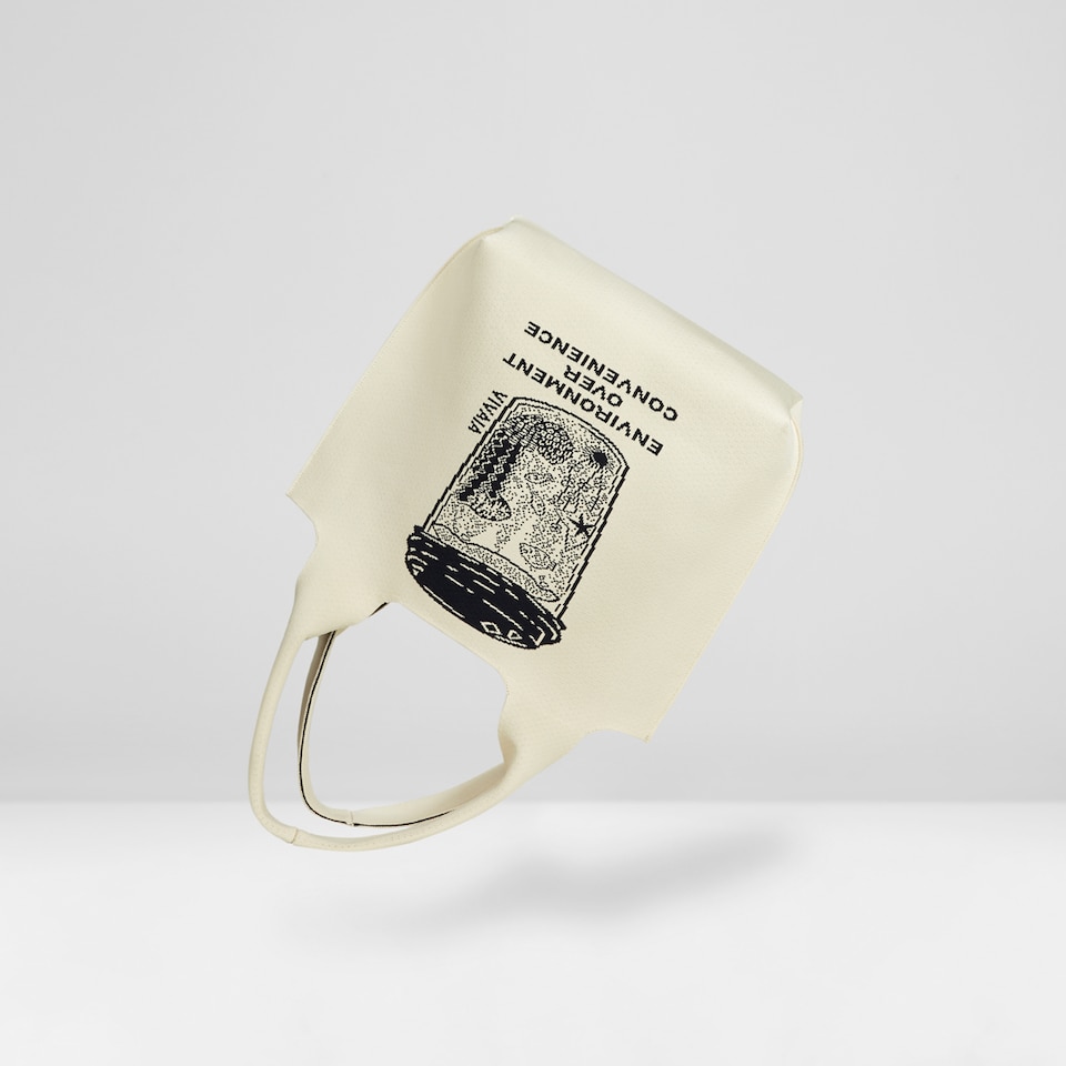 Yoki Tote Bag in Nature Cup - Women's Sustainable, Washable and Stylish Knitbags | Vivaia