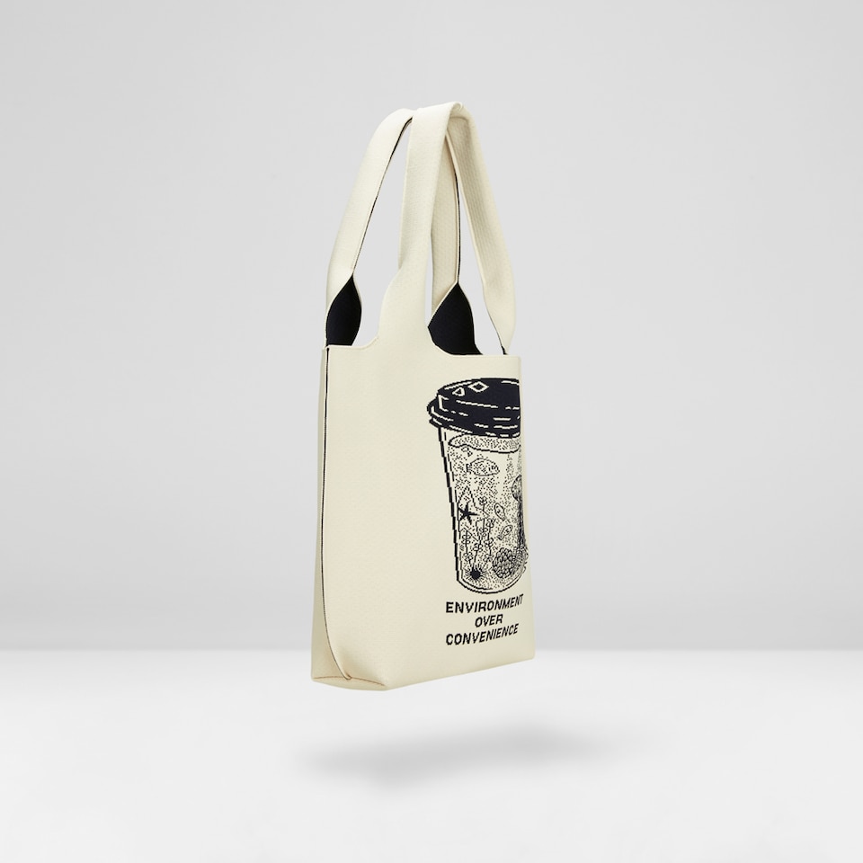 Yoki Tote Bag in Nature Cup - Women's Sustainable, Washable and Stylish Knitbags | Vivaia