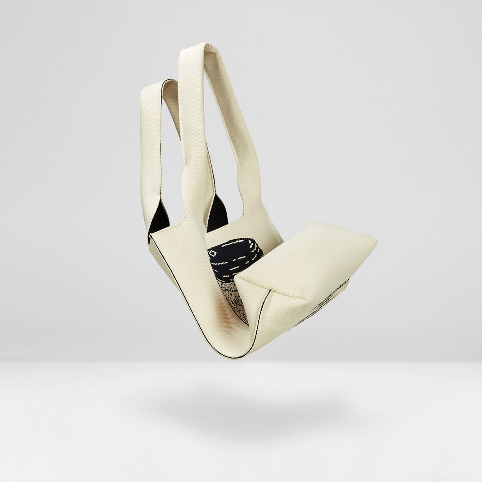 Yoki Tote Bag in Nature Cup - Women's Sustainable, Washable and Stylish Knitbags | Vivaia