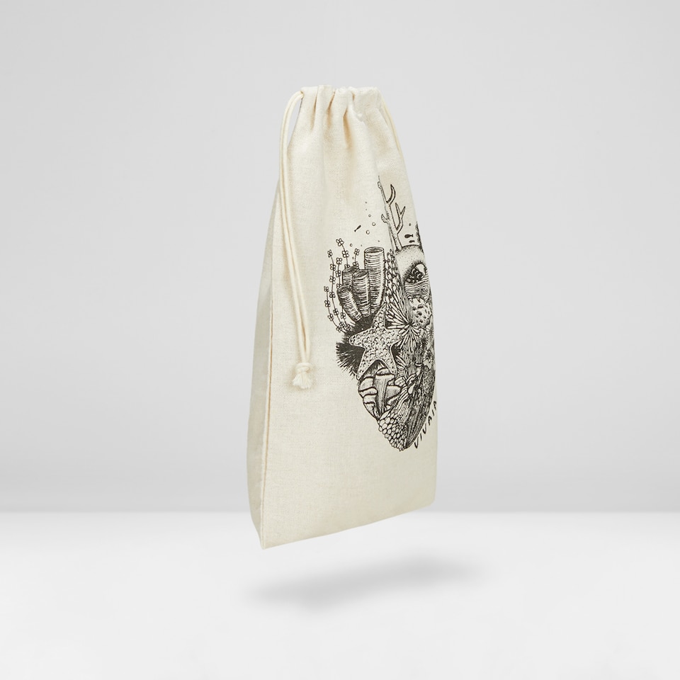 Canva Storage Bag in Ocean Heart - Women's Sustainable, Washable and Stylish Knitbags | Vivaia