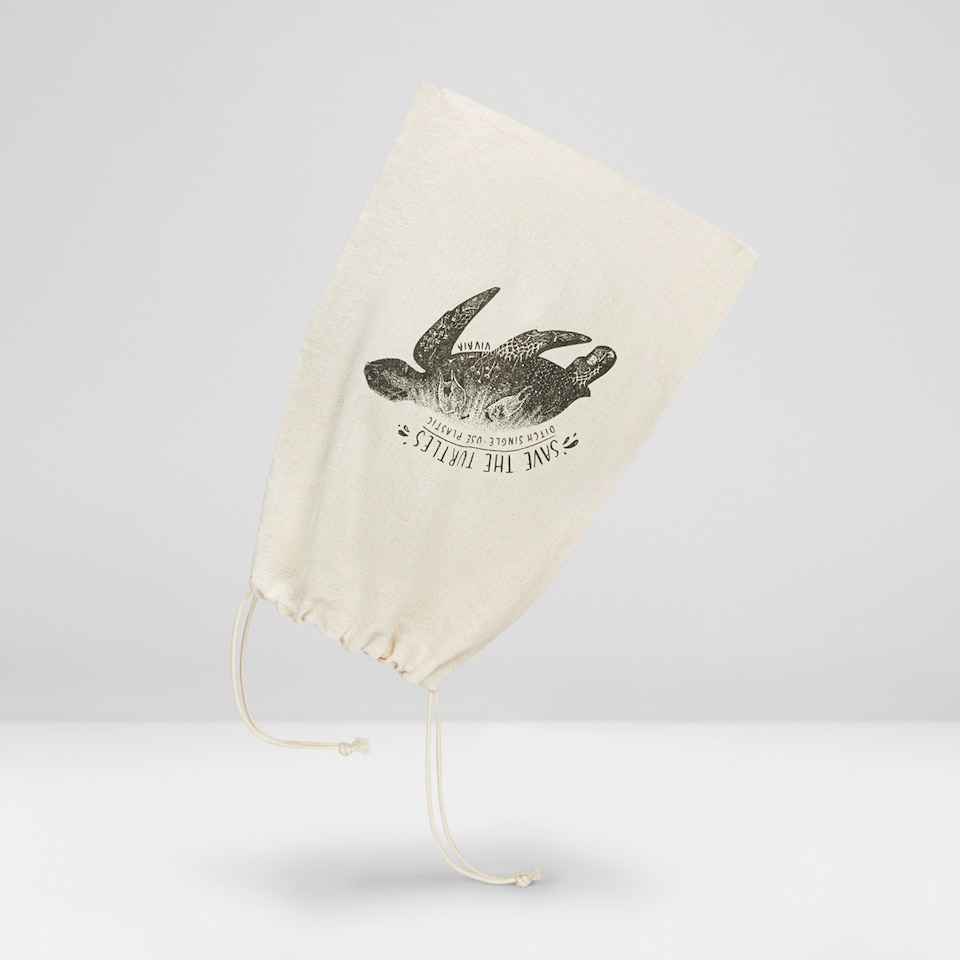 Canva Storage Bag in Sea Turtle - Women's Sustainable, Washable and Stylish Knitbags | Vivaia