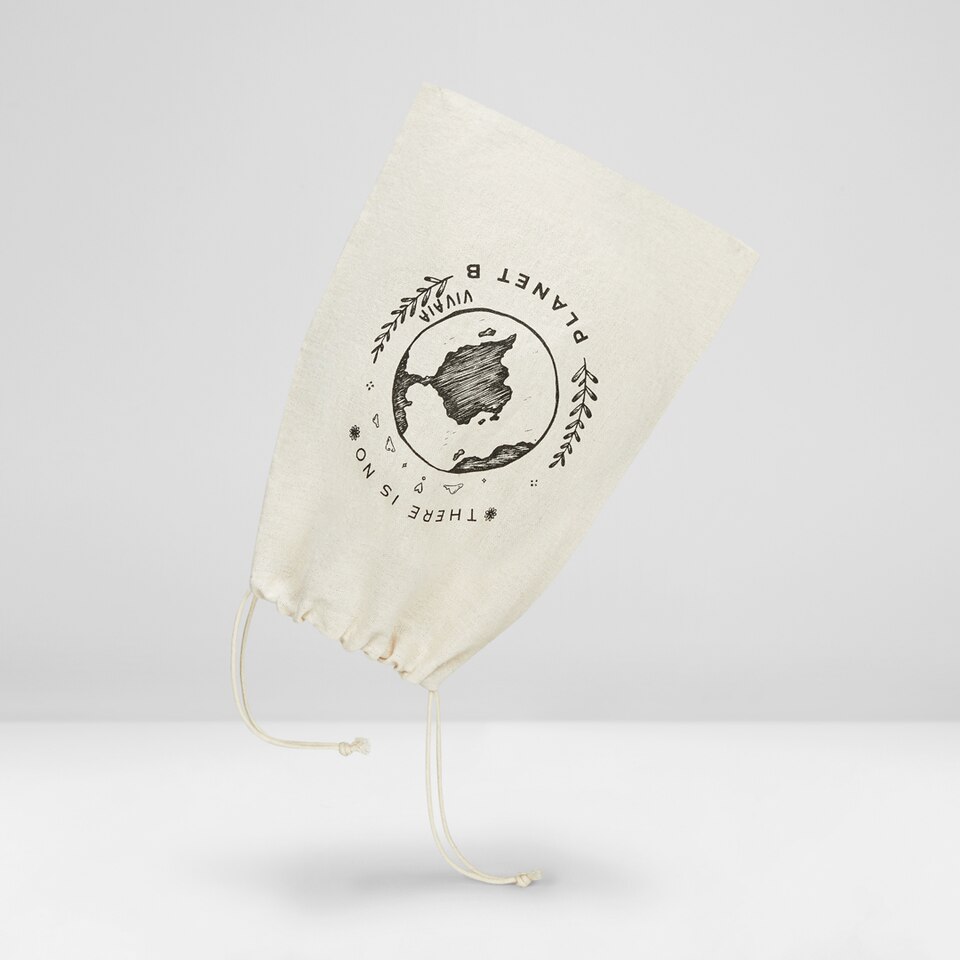 Canva Storage Bag in Planet Earth - Women's Sustainable, Washable and Stylish Knitbags | Vivaia