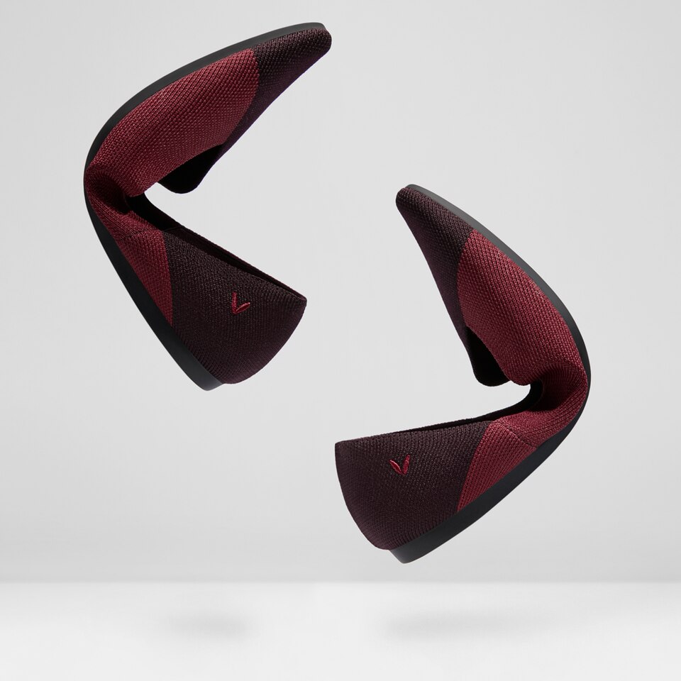 Valencia Pointy Flats in Bordeaux Red | Women's Sustainable, Washable and Stylish Shoes | VIVAIA