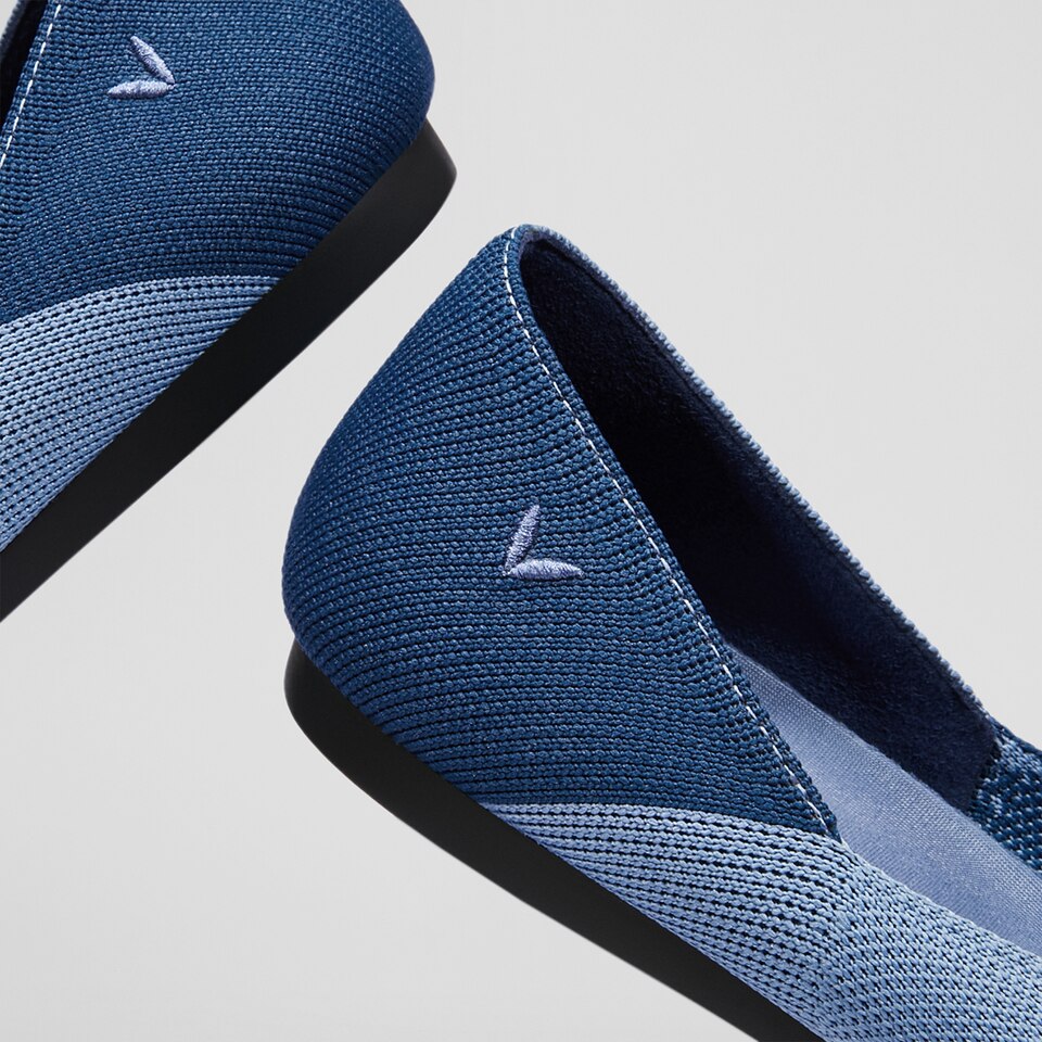 Valencia Pointy Flats in Cornflower Ocean | Women's Sustainable, Washable and Stylish Shoes | VIVAIA