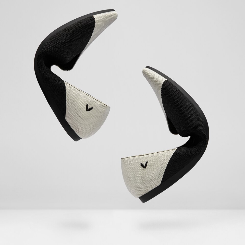 Valencia Pointy Flats in Ebony Ivory | Women's Sustainable, Washable and Stylish Black Shoes | VIVAIA