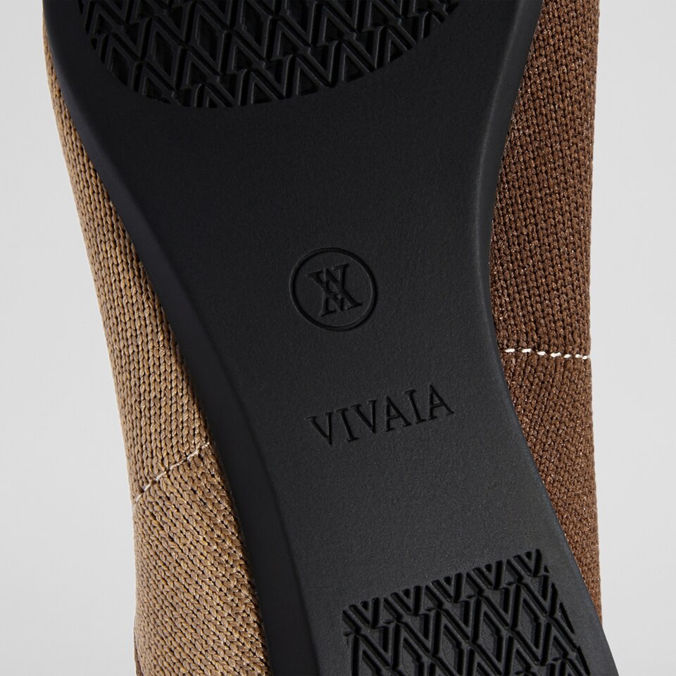 Valencia Pointy Flats in Tan Russet | Women's Sustainable, Washable and Stylish Shoes | VIVAIA