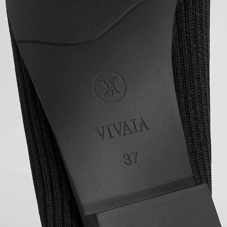 Sylvia Square-toe Loafers in Charcoal Black | Women's Sustainable, Washable and Stylish Shoes | VIVAIA
