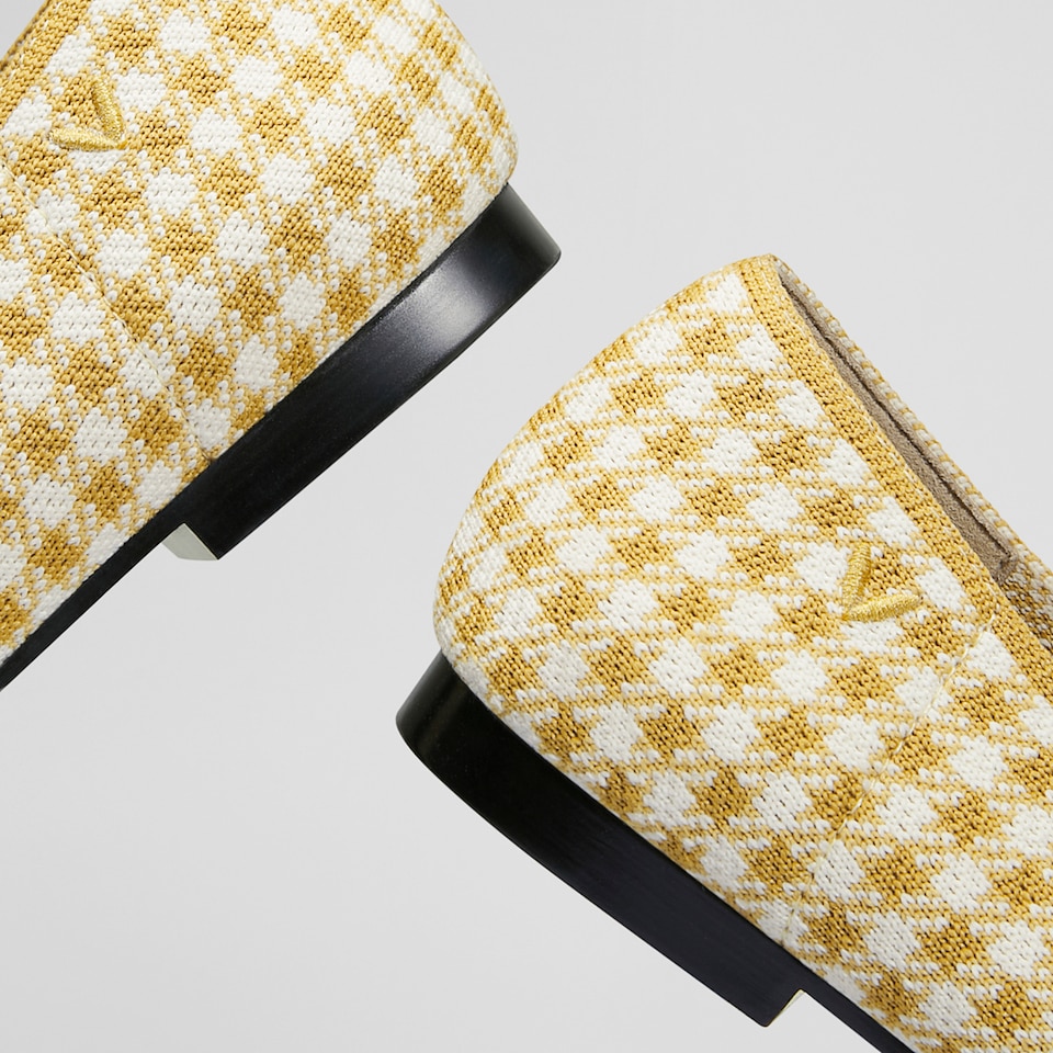 Sylvia Square-toe Loafers in Tuscany Yellow | Women's Sustainable, Washable and Stylish Shoes | VIVAIA