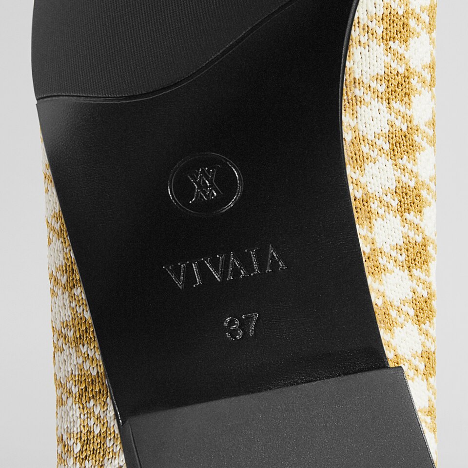 Sylvia Square-toe Loafers in Tuscany Yellow | Women's Sustainable, Washable and Stylish Shoes | VIVAIA