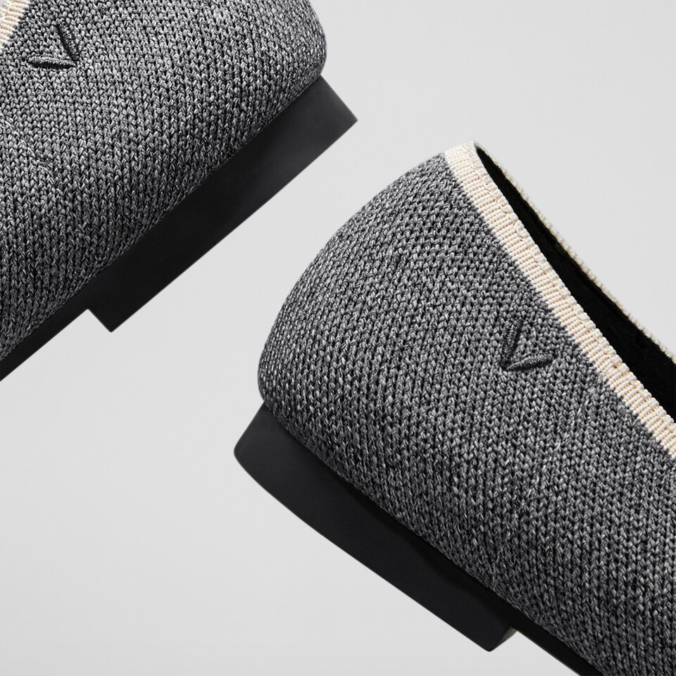 Leona Square-toe Loafers in Rich Grey | Women's Sustainable, Washable and Stylish Shoes | VIVAIA