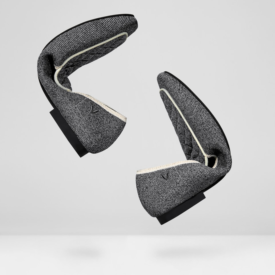 Leona Square-toe Loafers in Rich Grey | Women's Sustainable, Washable and Stylish Shoes | VIVAIA