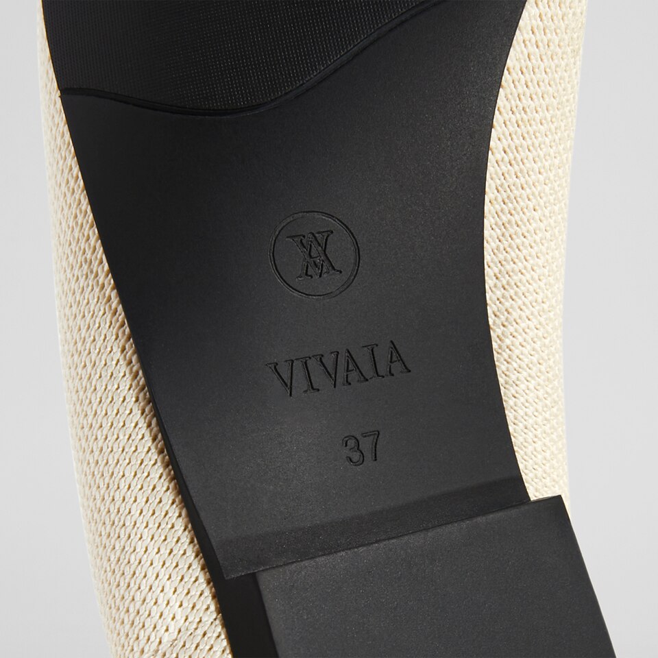 Leona Square-toe Loafers in Cream Ivory | Women's Sustainable, Washable and Stylish Shoes | VIVAIA