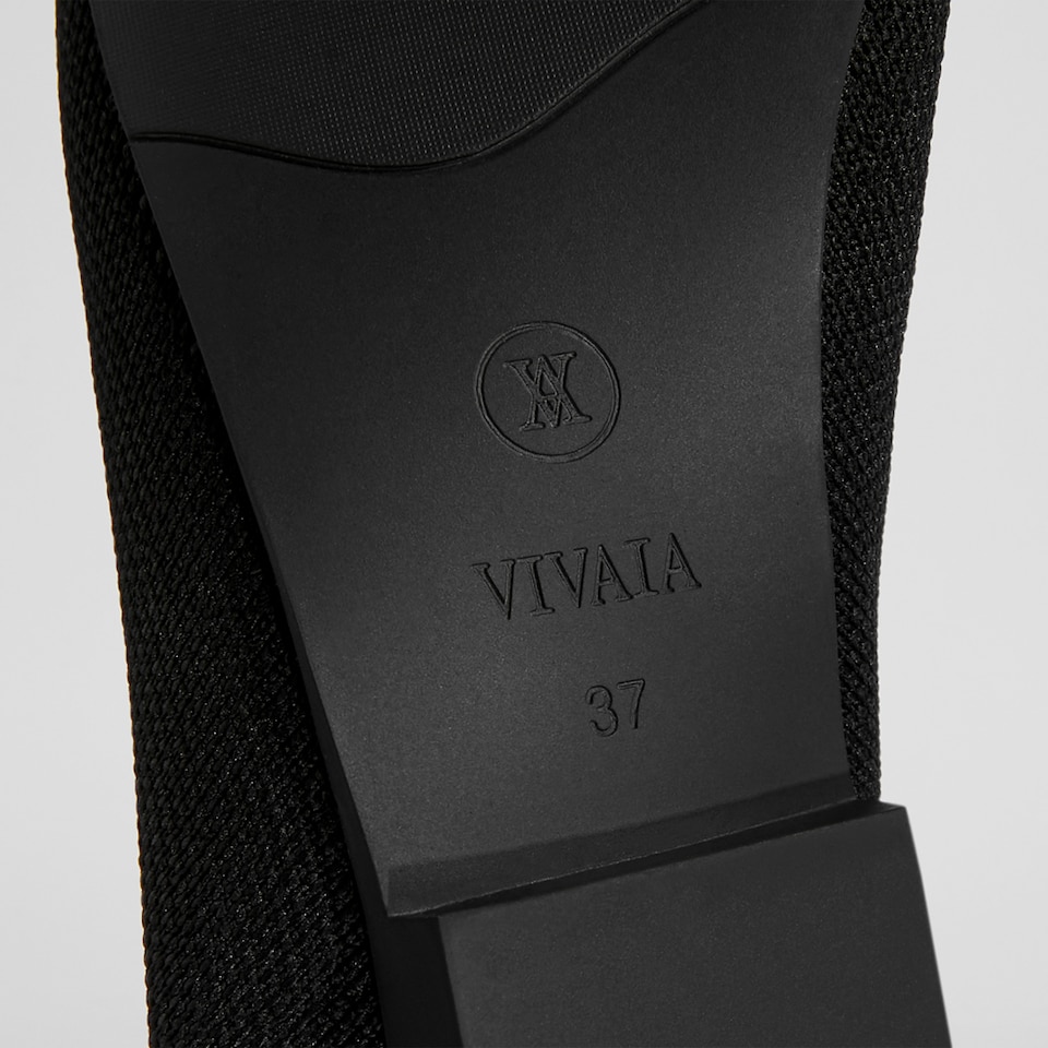 Leona Wool Square-toe Loafers in Black | Women's Sustainable, Washable and Stylish Shoes | VIVAIA