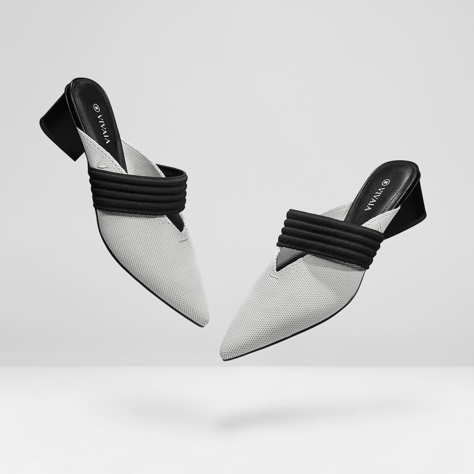 Jolie Pointed-toe Heels in Cloudy Gray | Women's Sustainable and Stylish Shoes | VIVAIA