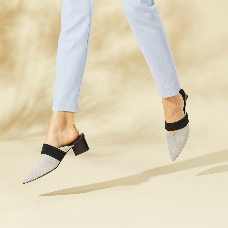 Jolie Pointed-toe Heels in Cloudy Gray | Women's Sustainable and Stylish Shoes | VIVAIA