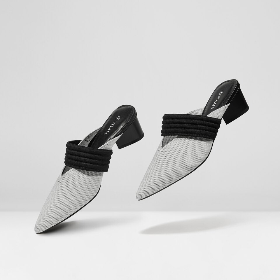Jolie Pointed-toe Heels in Cloudy Gray | Women's Sustainable and Stylish Shoes | VIVAIA