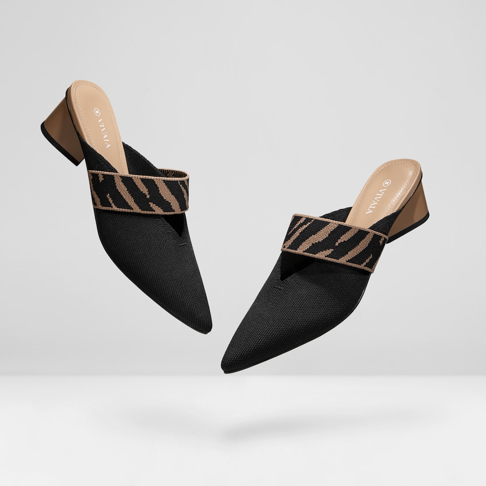 Jolie Pointed-toe Heels in Deep Ebony | Women's Sustainable and Stylish Black Shoes | VIVAIA