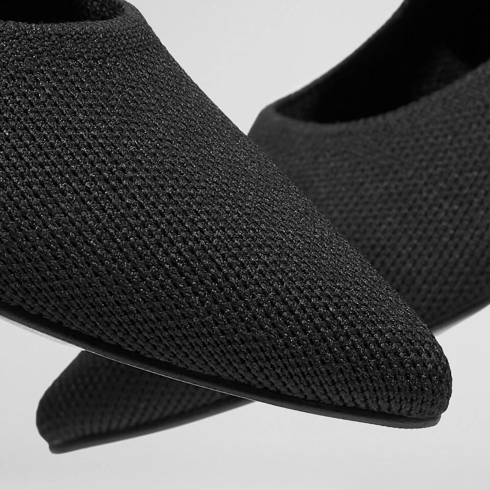 Aurora Pointy Heels in Black | Women's Sustainable and Stylish Shoes | VIVAIA