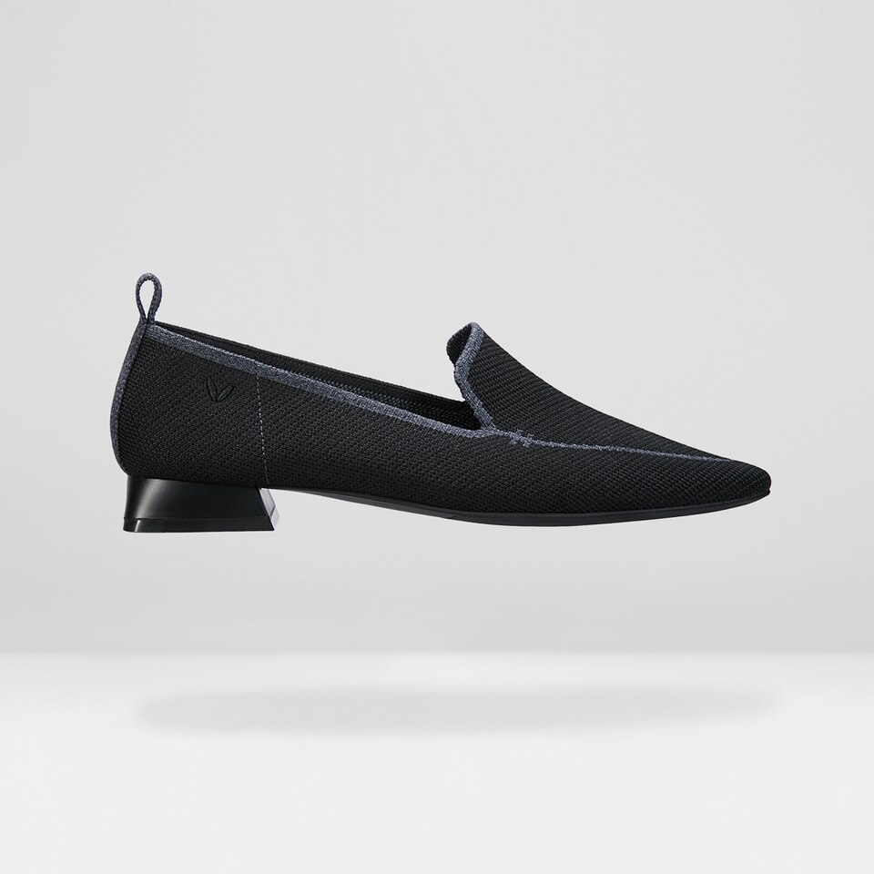 Doreen Pointy Loafers in Black | Women's Sustainable, Washable and Stylish Shoes | VIVAIA