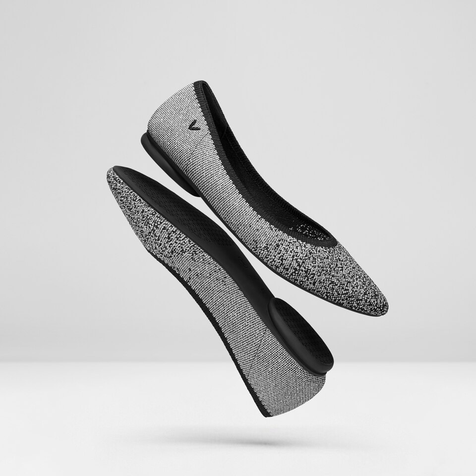 Tamia Bella Round-toe Flats in Rich Grey | Women's Sustainable, Washable and Stylish Shoes | VIVAIA