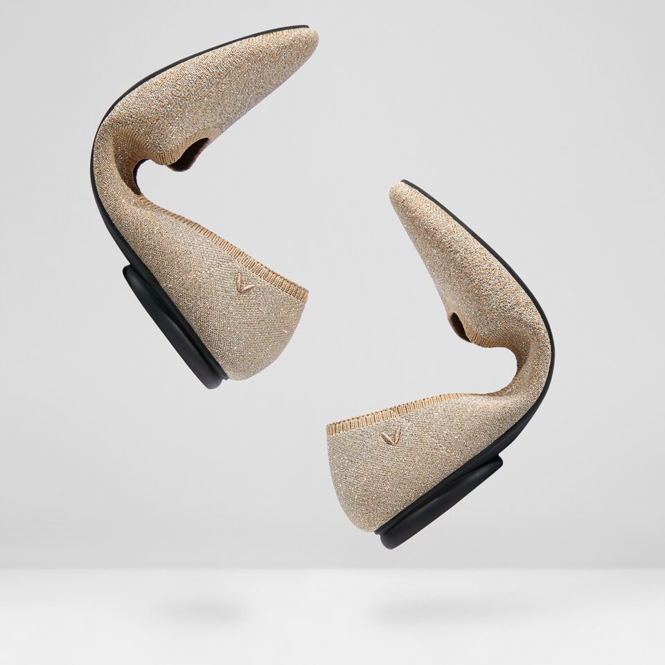 Tamia Bella Round-toe Flats in Light Khaki | Women's Sustainable, Washable and Stylish Shoes | VIVAIA
