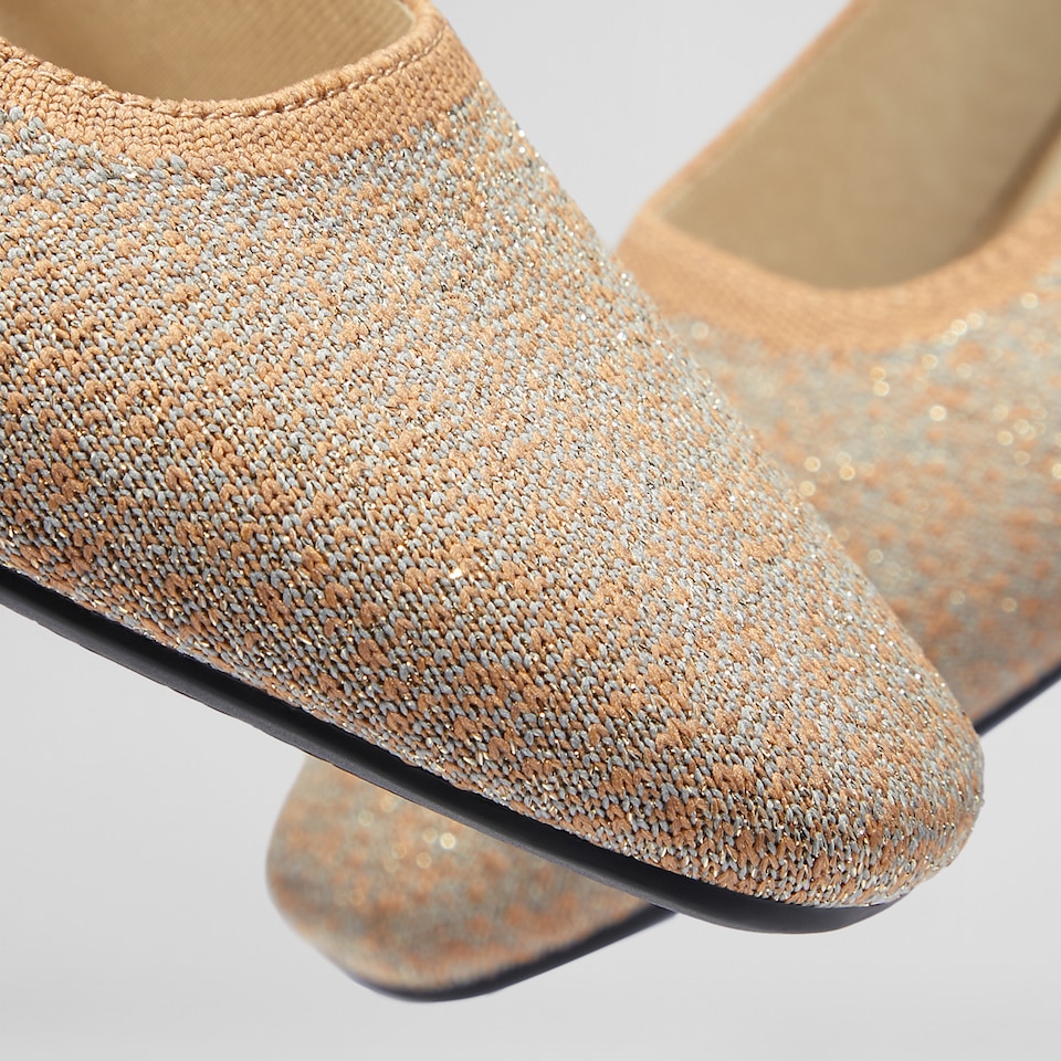 Merry Square-toe Ballerina Flats in Light Khaki | Women's Sustainable,Washable and Stylish Shoes | VIVAIA