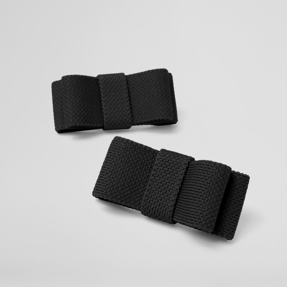 Adyna Removable Bows Deep Ebony - Adorn Your VIVAIA Shoes